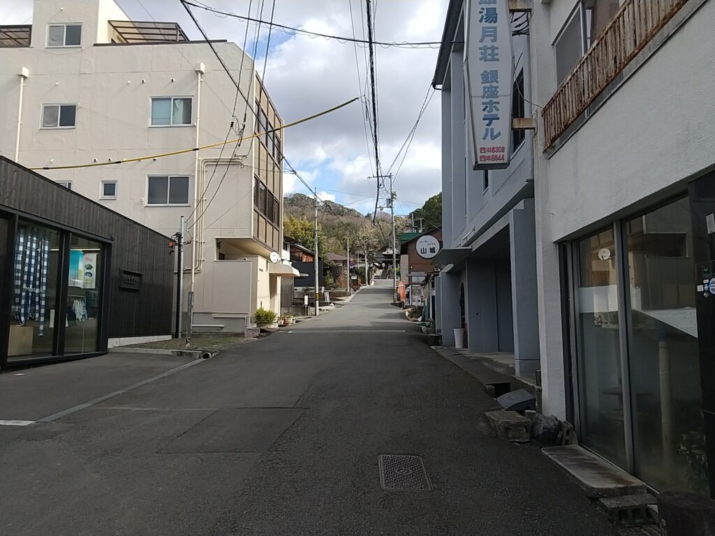 宝厳寺への坂道